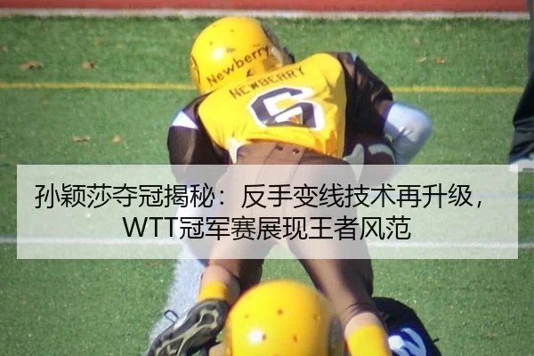 孙颖莎夺冠揭秘：反手变线技术再升级，WTT冠军赛展现王者风范